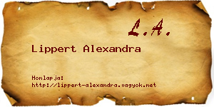 Lippert Alexandra névjegykártya